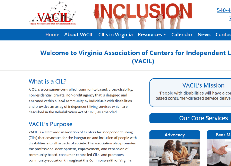 Centers for Independent Living website thumbnail