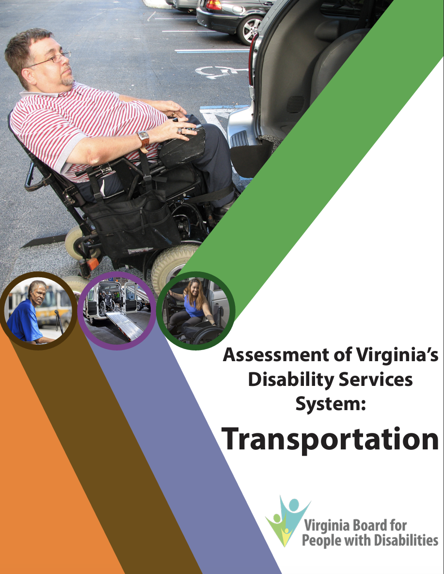 PDF Coverpage. Person in wheelchair accessing transportation
